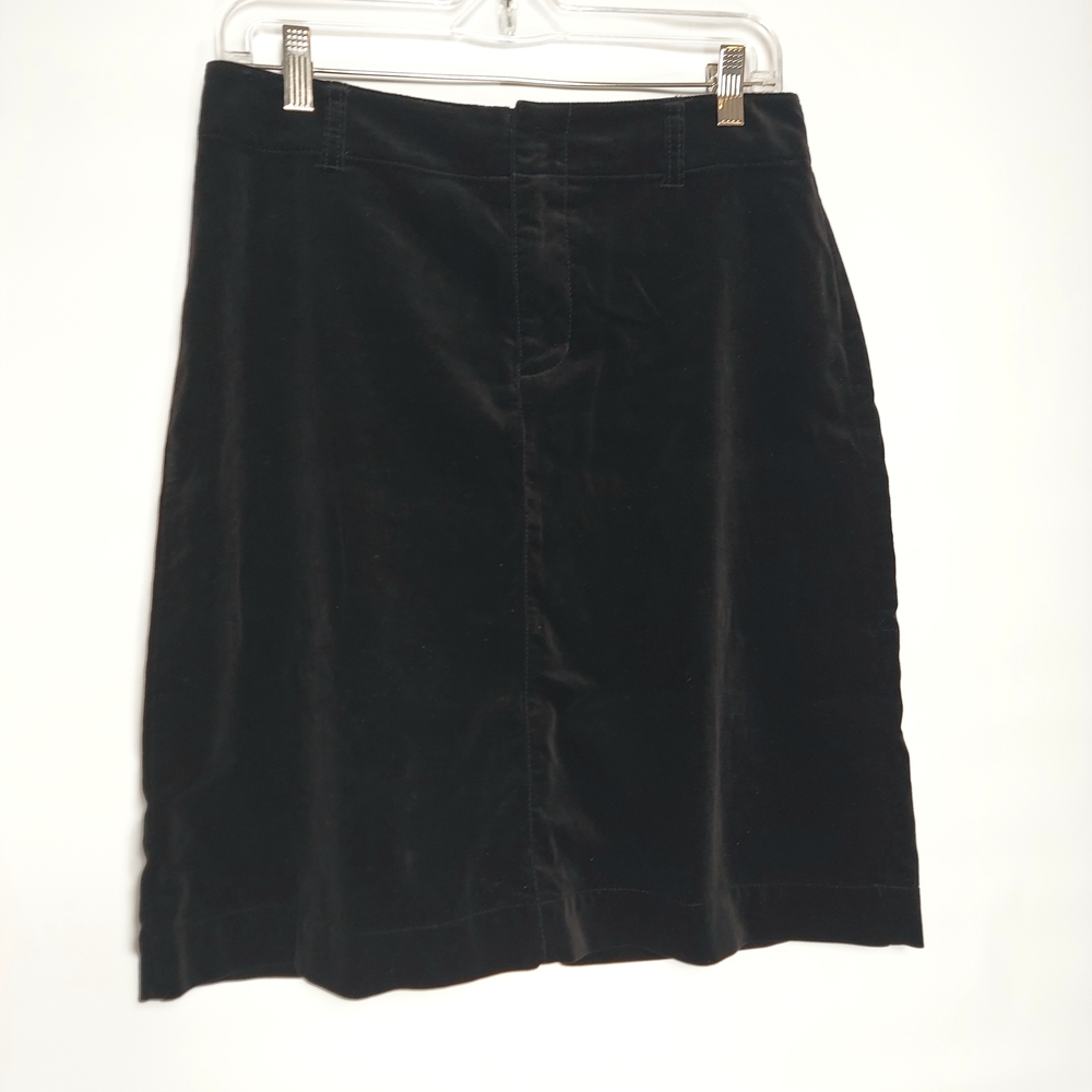Black Eddie Bauer Velvet Women's Skirt